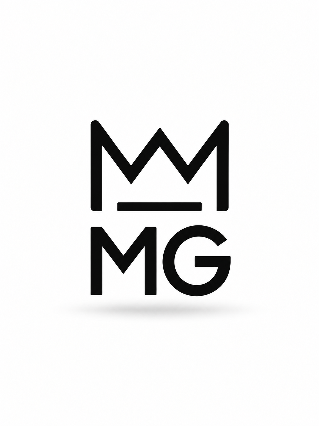 Illuminated MR. MG emblem on a deep teal background